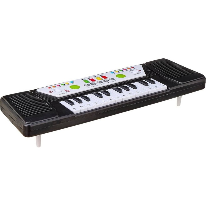 Orga pian electric pentru copii Smartix, 2 difuzoare, 3+ Negru