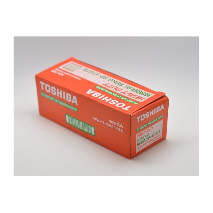 Baterii Toshiba Heavy-Duty R6 AA, 1.5V, set 40 bucati