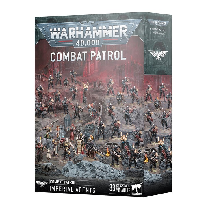 Разширение за игра Warhammer 40000 Game Expansion Combat Patrol Imperial Agents Games Workshop 492 Piece Grey
