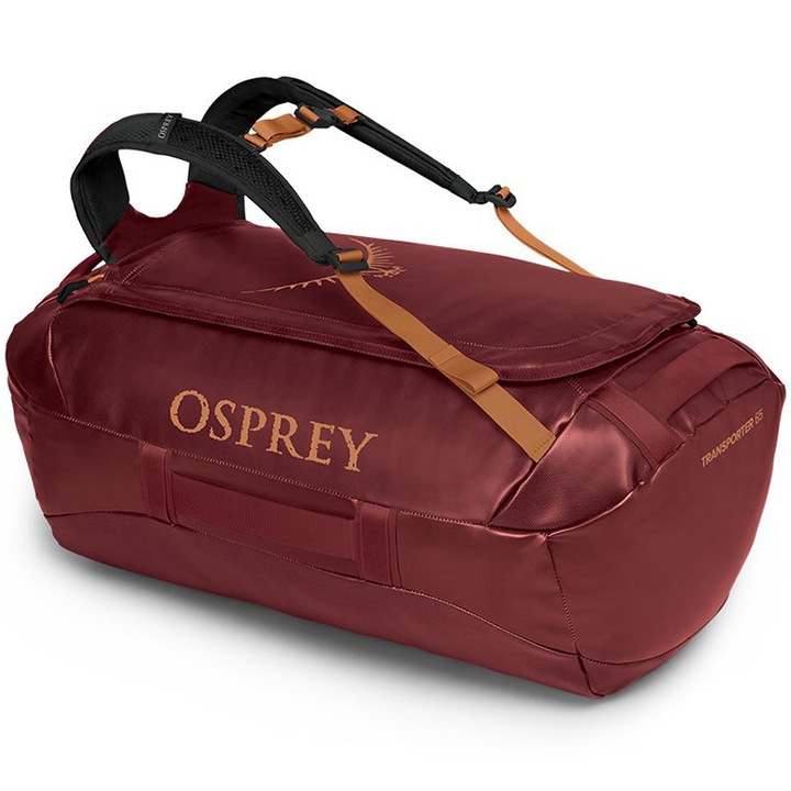 Пътна чанта Osprey Transporter, 65 л, Червен