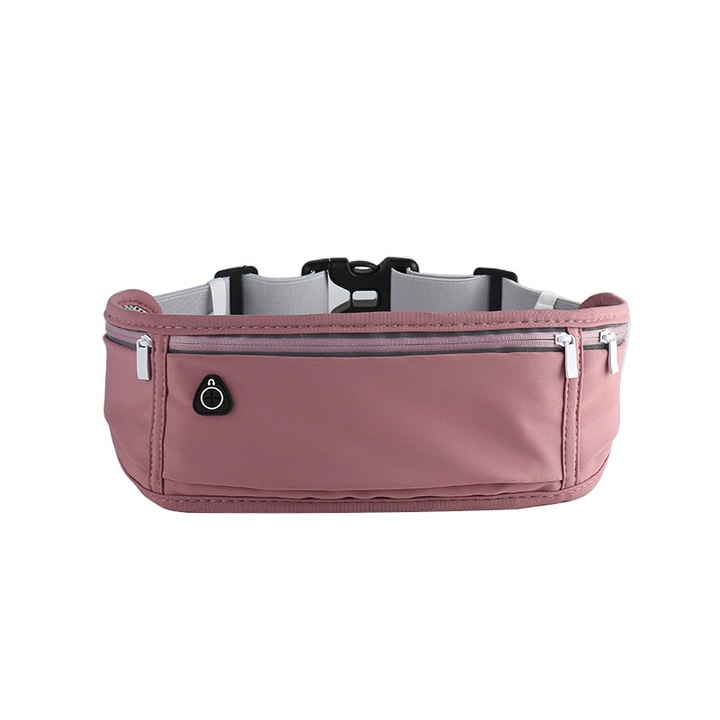 OEM Sporttáska, 3 rekeszes, Unisex, Vízálló, Állítható, Sötét rózsaszín