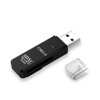 Cititor carduri USB 3.0, compatibil Windows/Mac, suport MicroSD/SDXC/TF – transfer rapid, negru