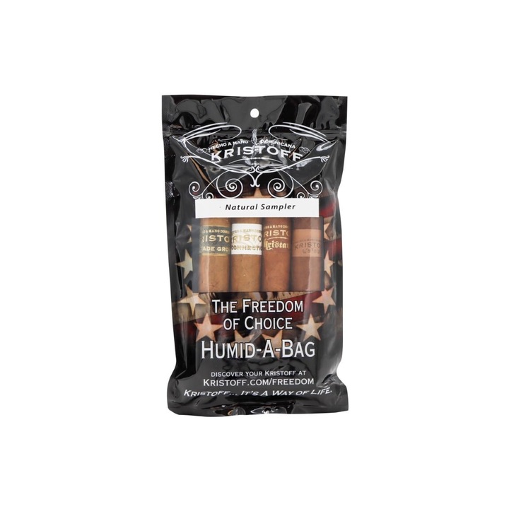 Trabucuri Kristoff Natural, Humidabag, Sampler, 4 buc