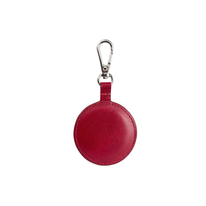 Breloc Elegant PUCCINI, Piele, Rosu