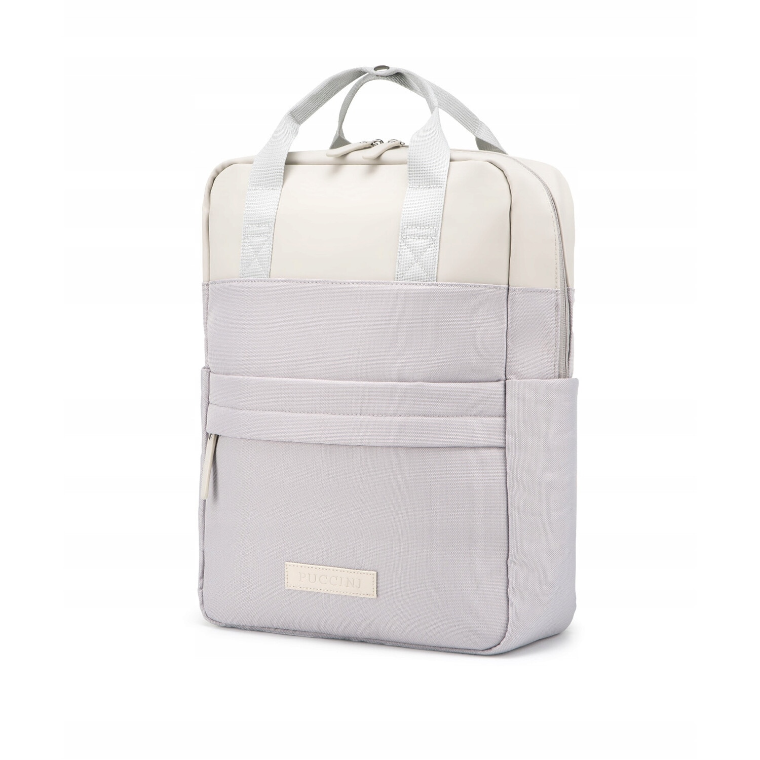 Rucsac urban Puccini, compartiment laptop 15'', lila, piele ecologica