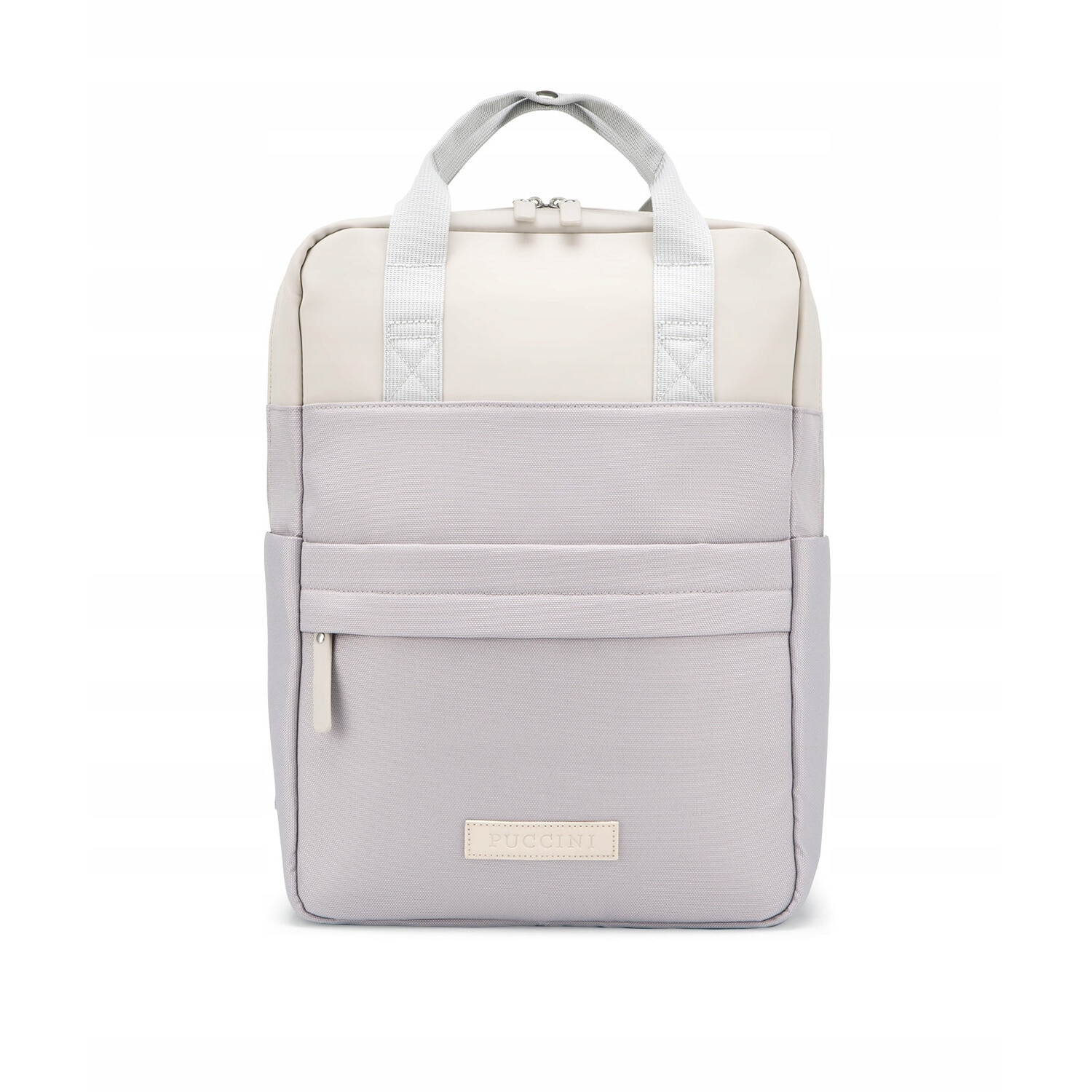 Rucsac urban Puccini, compartiment laptop 15'', lila, piele ecologica