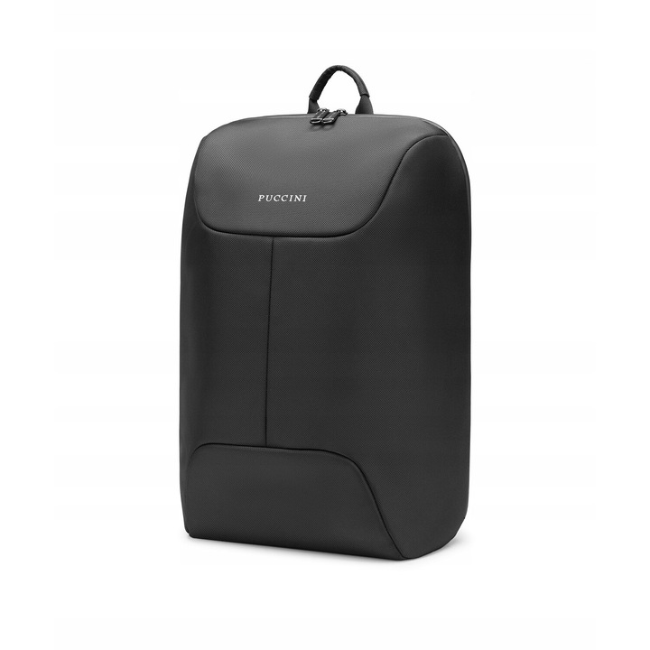 Rucsac Laptop Puccini, 15 inch, Design Geometric, Negru