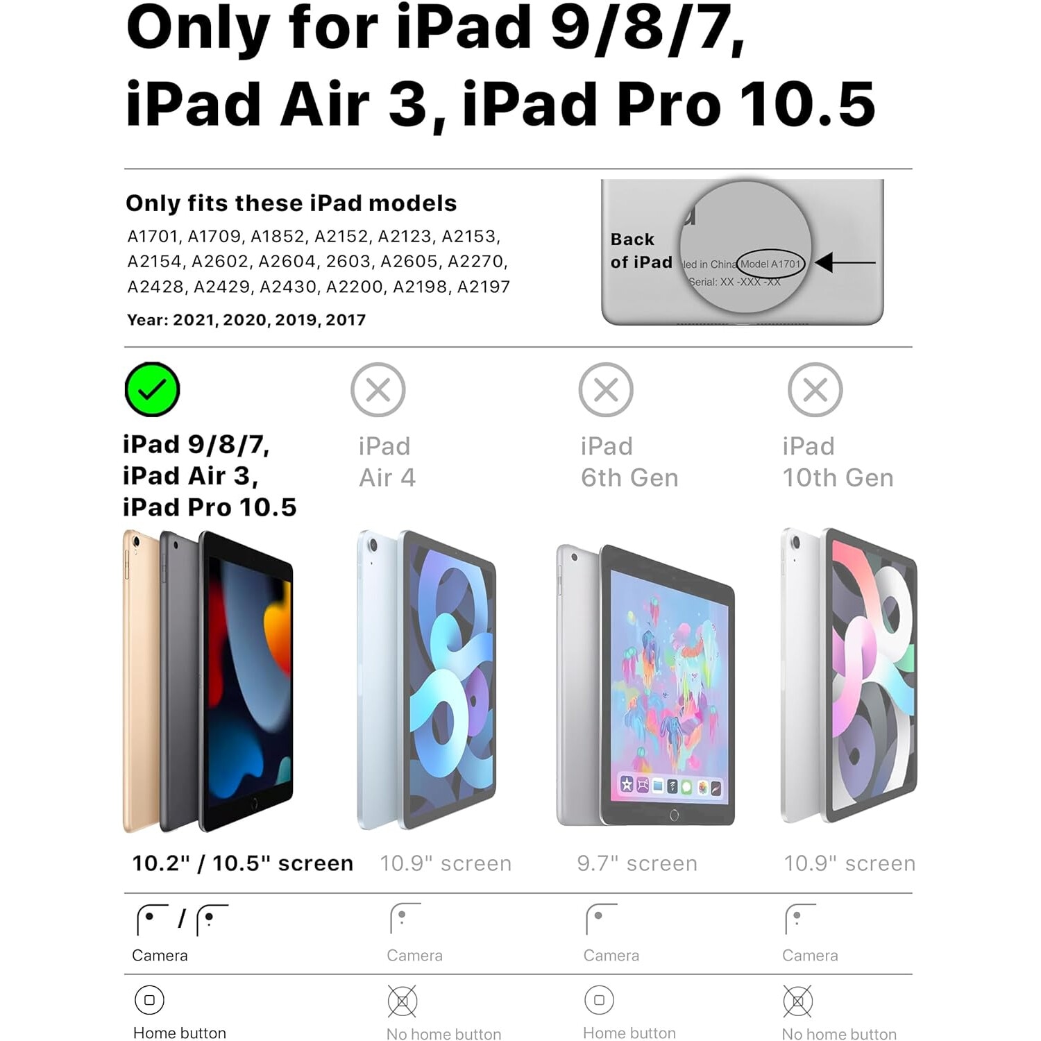 Husa Bam Bino pentru iPad 10.5 inch, ideala pentru copii, cu curea de umar, negru