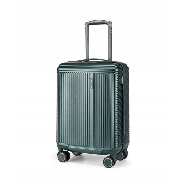 Troler de cabina Puccini Geneva, Policarbonat, Verde, 53.5x37x20cm, 28L