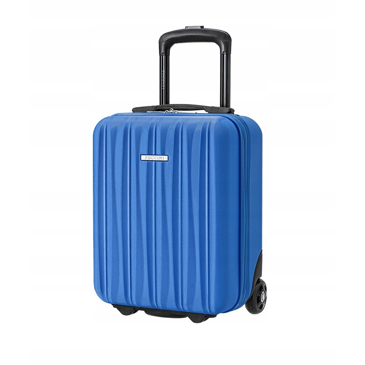 Troler cabina Puccini Bali, ABS, 2 roti, 40x30x19cm, albastru