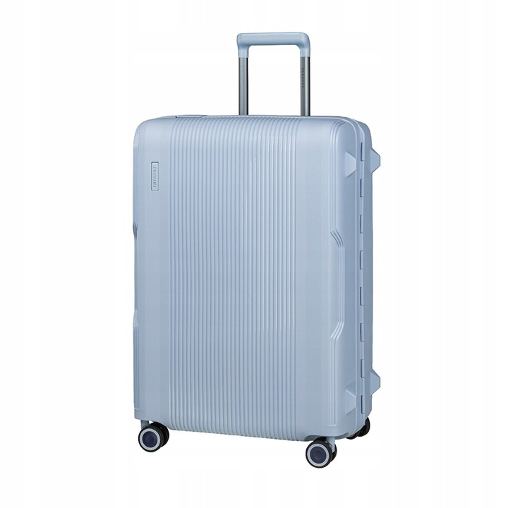 Troler mediu Puccini Osaka, polipropilena, albastru, 66x47x27cm, 65l