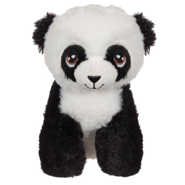 Ülő panda maci plüss állat, 15 cm Jax