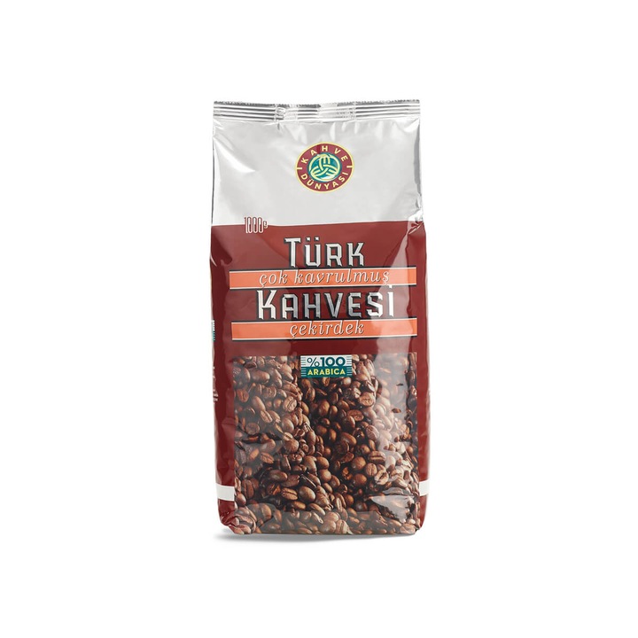 Cafea Turceasca Boabe, Extra Prajite - Kahve Dunyasi 1kg