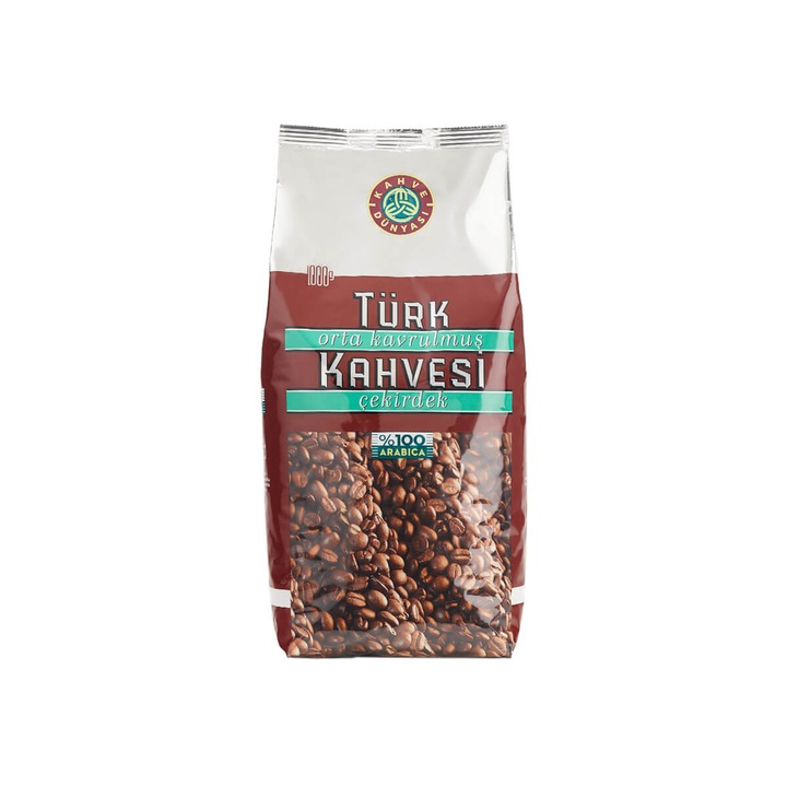 Cafea Turceasca Boabe, Mediu Prajite - Kahve Dunyasi 1kg