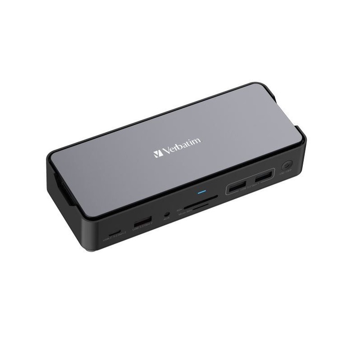 Verbatim CDS-15SSD USB-C Pro Docking Station Black, 236381, accesoriu pentru notebook