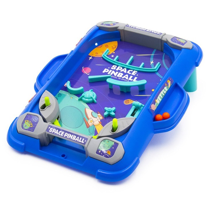 Mini masa pinball, Astronaut, Plastic, Albastru