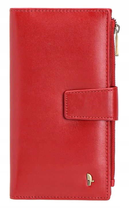 Portofel dama, Puccini Murano, Piele naturala, 18 Buzunare, Rosu
