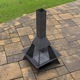 Incalzitor de terasa/gradina, Pyramid Rocket KRO-1073, Otel, Negru, 1580x800x800 mm, grosime 3 mm