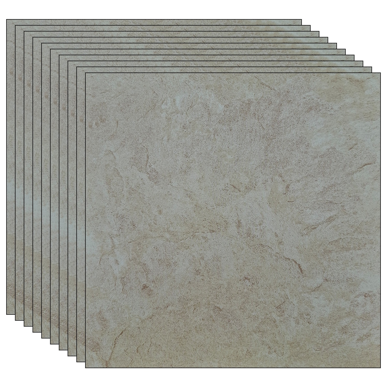 Set 24 x placi din PVC autoadezive pentru podea/perete NEXTLY ...