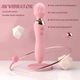 Vibrator pentru femei, Bagheta Magica cu Incalzire pentru Femei - Dildo cu Doua Capete, 10 Moduri de Vibratie, Masaj G-Spot, Jucarie Sexuala pentru Placere Intensa, ROZ