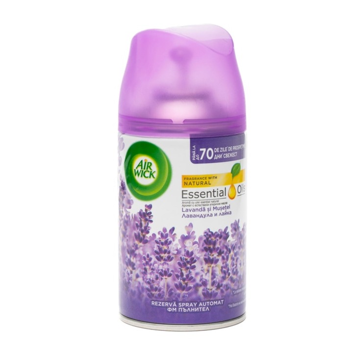 Odorizant camera Air Wick, rezerva, lavanda si musetel, 250 ml