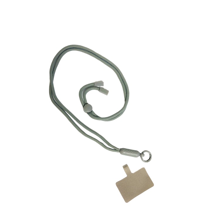 Lanyard univerzális zsinór, bármilyen telefonmodellhez kompatibilis, szürke