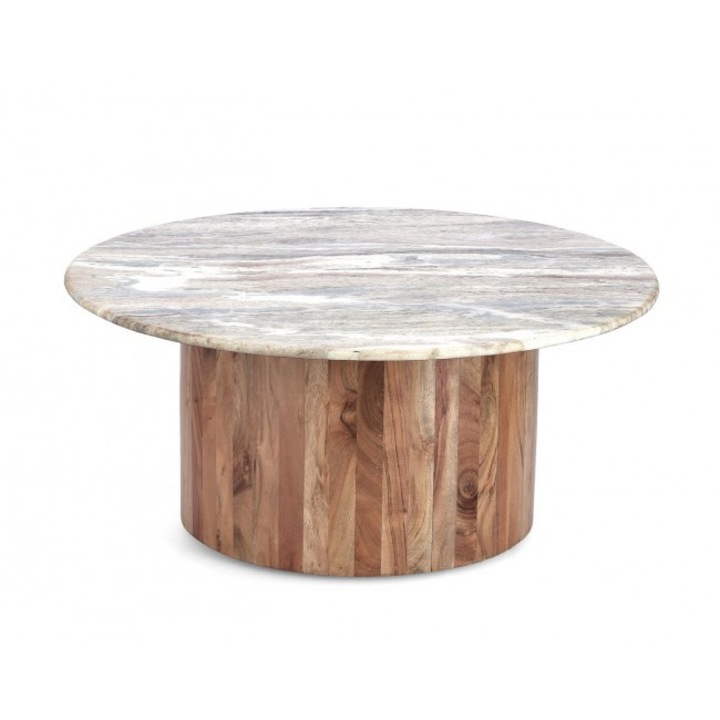 Masuta lemn marmura Eloy 80x35 cm