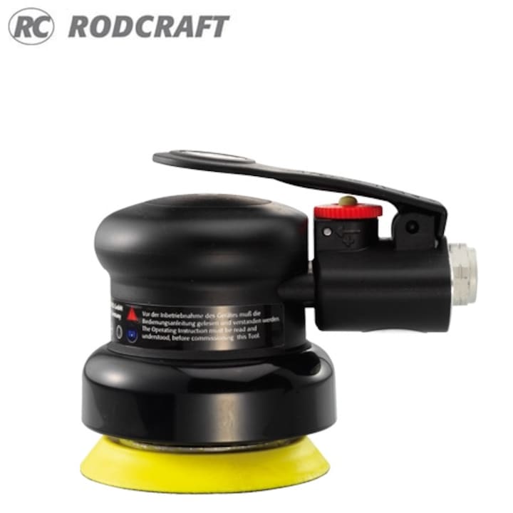 Masina de slefuit orbitala, pneumatica, priza aer 1/4", diametru pad 80mm, turatie 10000rpm, Rodcraft RC7661V