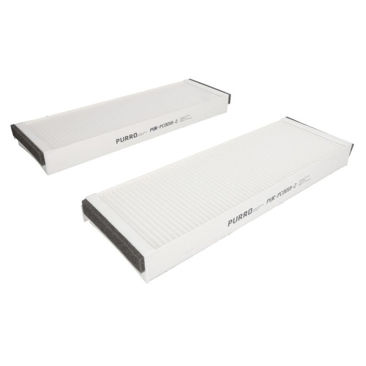 2 db PURRO kabinszűrő készlet, amely kompatibilis a Lamborghini Gallardo Spyderrel