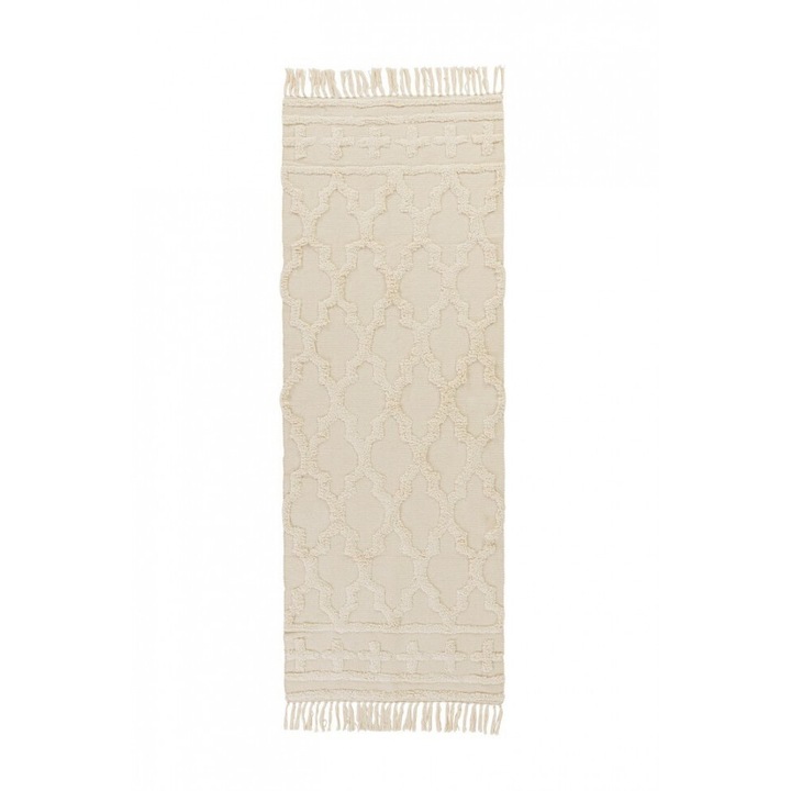 2 db Namiko elefántcsont pamut szőnyeg készlet 70x200 cm