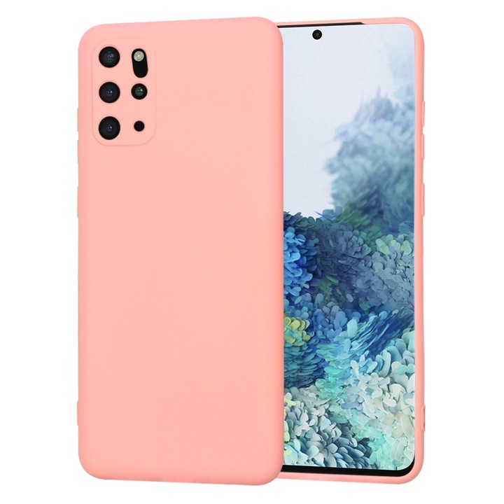 Husa Cu Grad Ridicat de Protectie pentru Samsung Galaxy S20 Plus 4G/S20 Plus 5G, Tuds Armor, SoftFlex, V40, Panza, Chalk Soft Rose