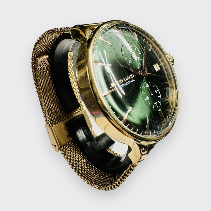 Ceas barbatesc John Dandy “Milanese” Gold Green