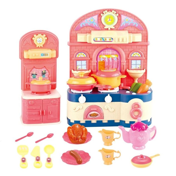 Set de joaca Mini Bucatarie cu accesorii de gatit