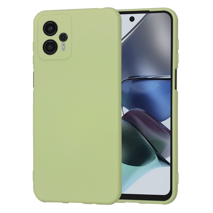 Husa Cu Grad Ridicat de Protectie pentru Motorola Moto G23, Tuds Armor, SoftFlex, P59, Panza, Matcha