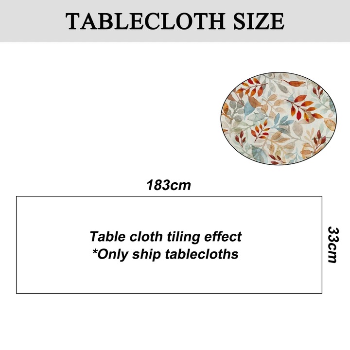 Traversa de masa, material in, 183x33 cm, multicolor