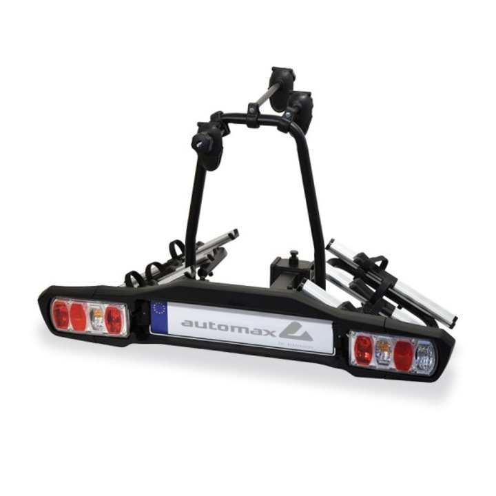 Багажник за велосипед AutoMax, за 3 велосипеда със закрепване на куката за теглене