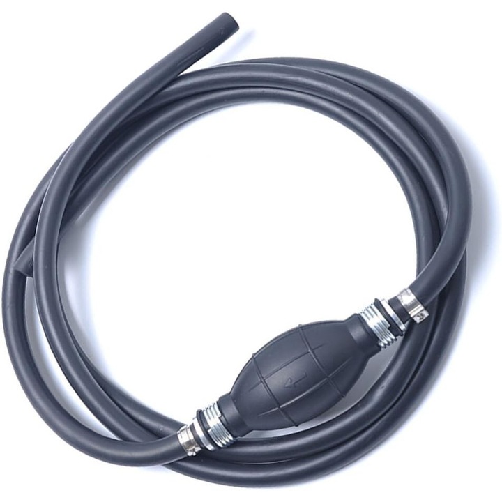 Ansamblu conducta combustibil, Enforose, cleme furtun din inox, rezistent la UV, 200 cm, negru