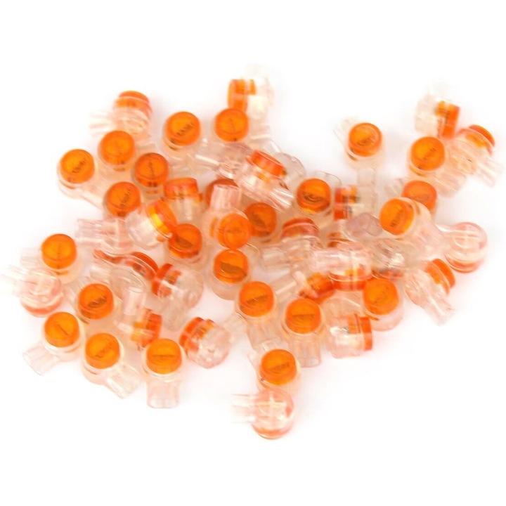 Conectori impermeabili IDC, Enforose, set 50 buc, umplut cu gel, utilizare usoara