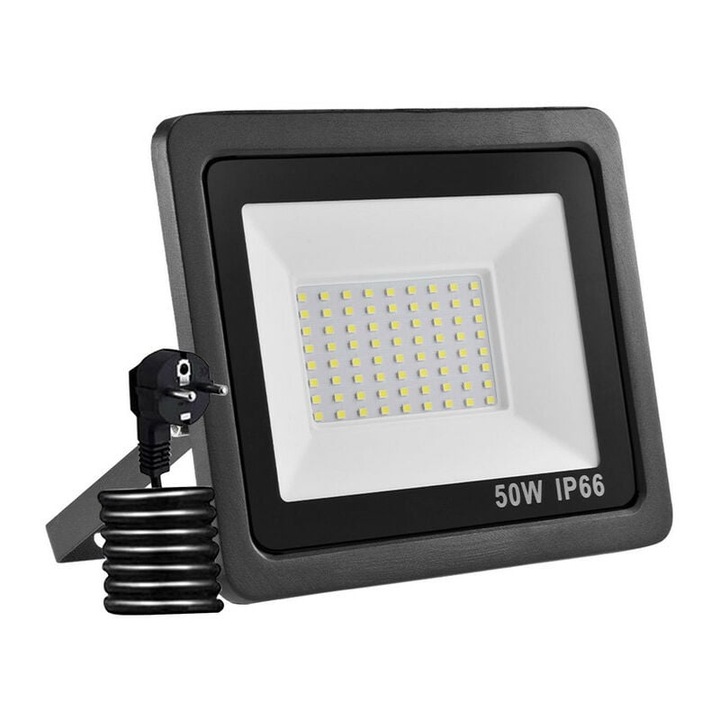 Проектор с LED 50W Tovbmup, IP65, 6000K, 3m кабел