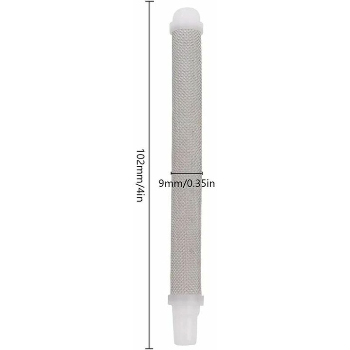 Filtru pentru pistol de pulverizare Enforose, 60 mesh, inox si plastic, usor de inlocuit