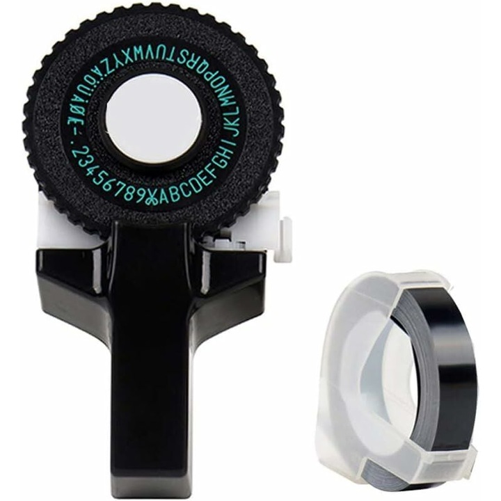 Masina manuala de etichetare Enforose, efect de relief 3D, stil retro, 108x56mm