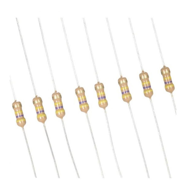 Résistances Carbone 1/4W (0,25W) – De 1 Ohm à 10 Mohms – Lot De 10 à 100 Pièces