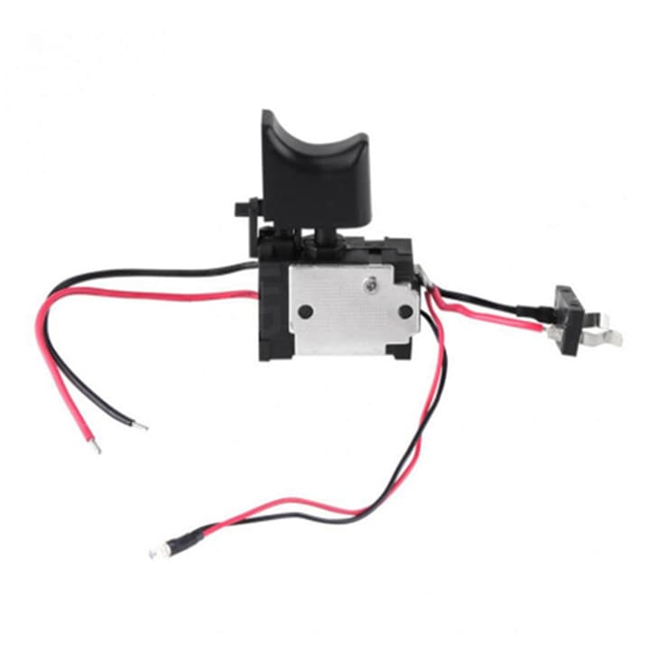 Комплект превключватели на батерии, Tovbmup, превключвател за бормашина, 7.2-24V, безжично управление, слаба светлина, черен