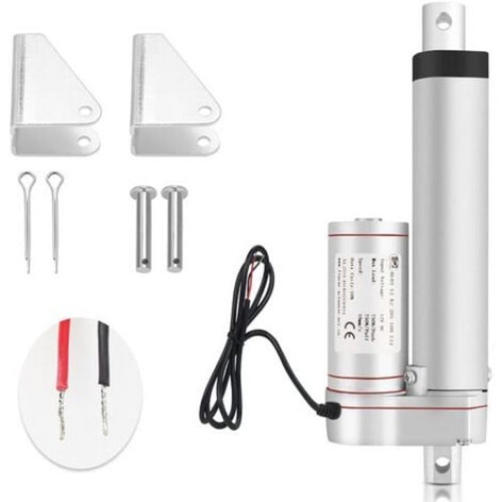 Линеен мотор, QttvbTna, 1500N, 100mm, сребрист