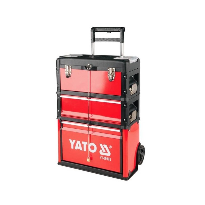 Troller pentru scule, 3 module, 2 x roti, max 45 kg