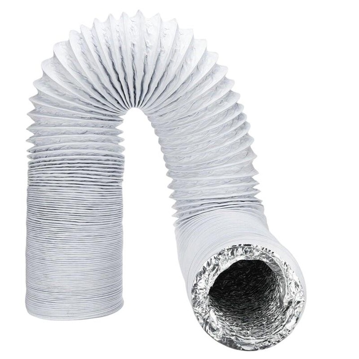 Маркуч за климатик Tovbmup, Гъвкав, изпускателен, 5Mx15см