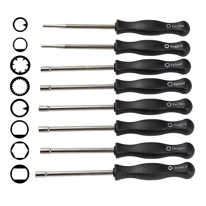 Instrument de reglare carburatori 2 timpi, Enforose, prindere ergonomica, surubelnita cap reglat