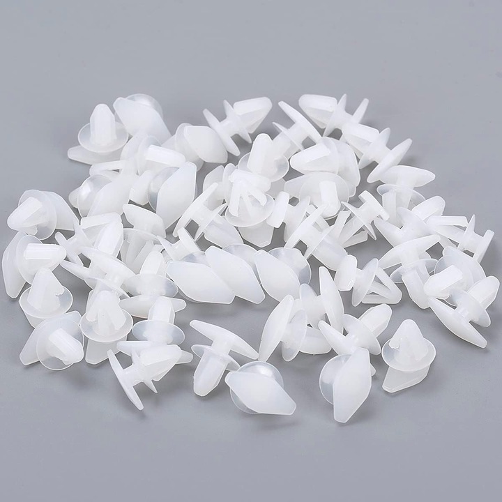 Set 100 clipuri de fixare pentru panou de ornamente, Enforose, pentru BMW, dimensiuni 14x18mm, plastic, rezistente la apa
