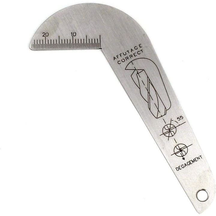 Instrument ascutire burghie, AMRINUGL, inox, 118 grade, design portabil, dimensiuni mini