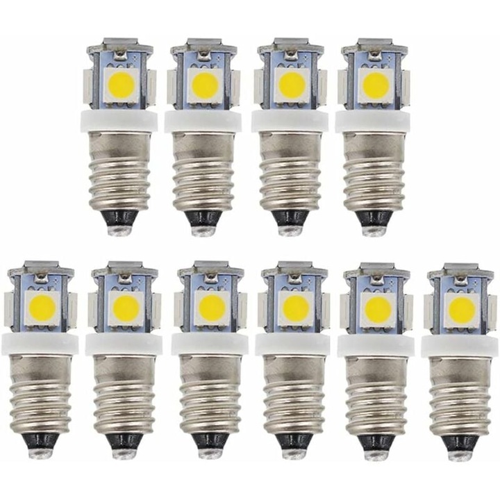 Bec LED Smd pentru proiector cu lumina alba rece pentru inlocuirea lampii, bec LED cu design Conelight si consum redus de energie pentru utilizarea electronica hobby (tensiune CC)